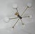 Vintage Chandelier in Brass, Glass and Metal by Stilnovo, 1960s For Sale - Image 4 of 9