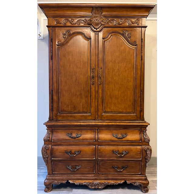 Thomasville Chateau Provence Carved French Armoire Chairish
