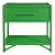 Olympia One-Drawer Nightstand in Bright Green For Sale