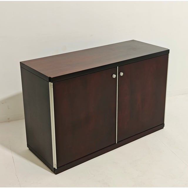 Metal Italian Modular Furniture in Wood, Aluminum, and Glass attributed to Vittorio Introini, 1970s For Sale - Image 7 of 18