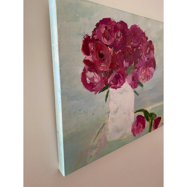 This bouquet painting is acrylic and oil on canvas. It is from a small collection called simply "French Collection" and is...