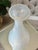 White Vintage Mid-Century Modern Italian Empoli White Opaline Glass Decanter Genie Bottle For Sale - Image 8 of 12