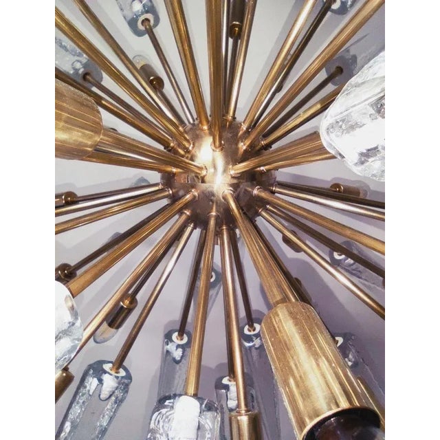 Sputnik 24 Brass Lights with Murano Glass For Sale - Image 12 of 13