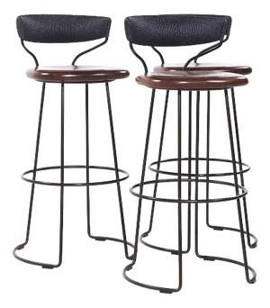 Baker McGuire Danish Cord Bar Stools - Set of 3