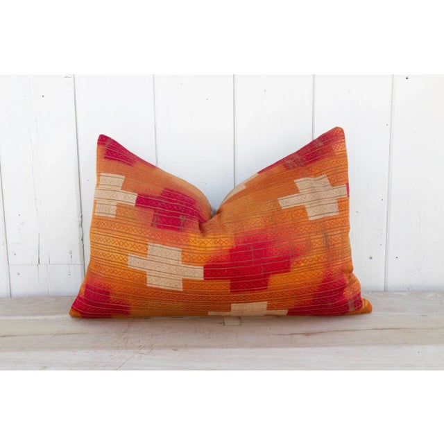 Kashmir Silk Phulkari Pillow For Sale - Image 9 of 9