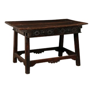 18th Century Spanish Walnut Table For Sale