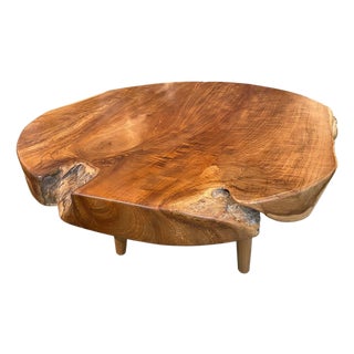 Andrianna Shamaris Mid-Century Style Organic Coffee Table For Sale