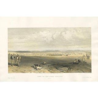 W. Simpson, Illustration of the Camp of Light Division, Crimean War, 1855, Print For Sale