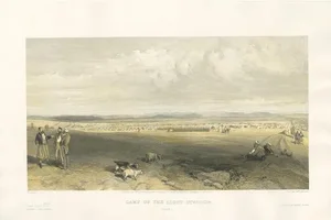 W. Simpson, Illustration of the Camp of Light Division, Crimean War, 1855, Print