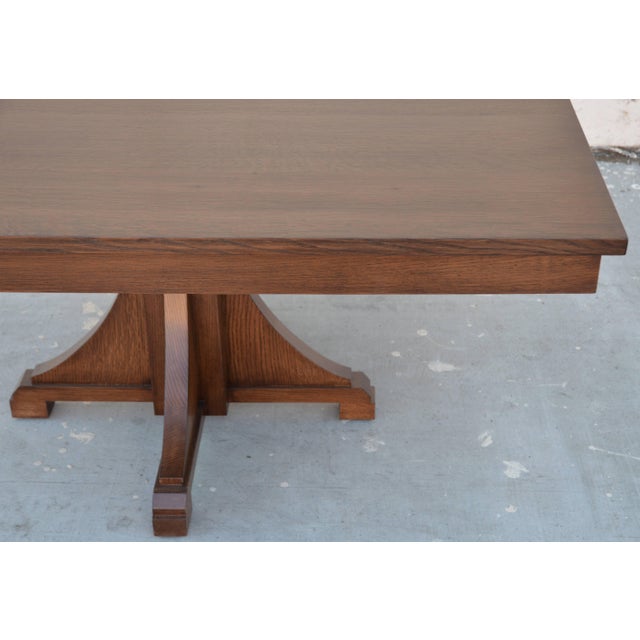 Craftsman Style Dining Table, Built to Order by Petersen Antiques For Sale - Image 9 of 12