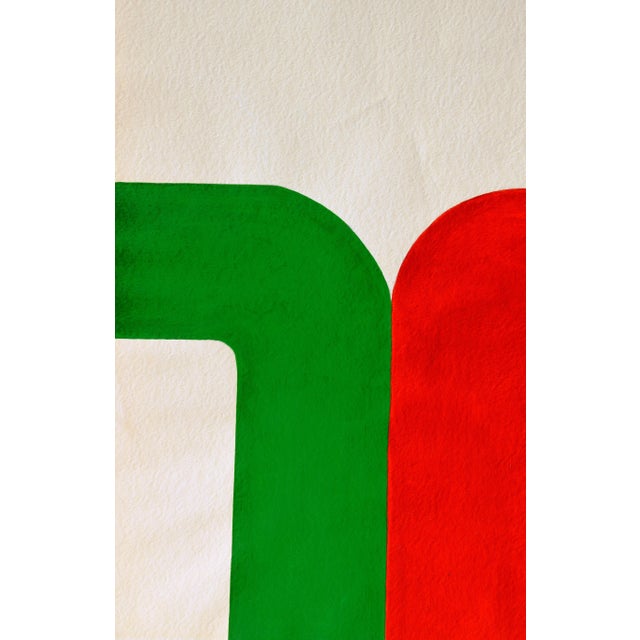 Plastic Ernst Geitlinger, Red-Green, Nov. 1970, Pencil and Acrylic For Sale - Image 7 of 11