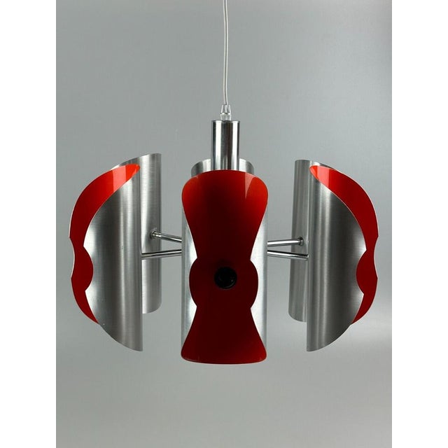Space Age 6-Flame Sputnik Chandelier in Chromed Metal, 1970s For Sale - Image 16 of 18