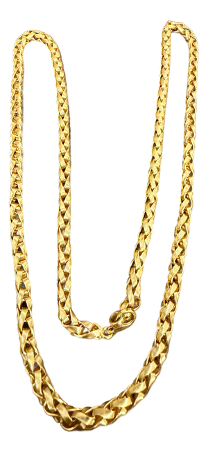 18 Karat Yellow Gold 84.7 Gm Chain, 5 Mm Wide Necklace, 28 " Long