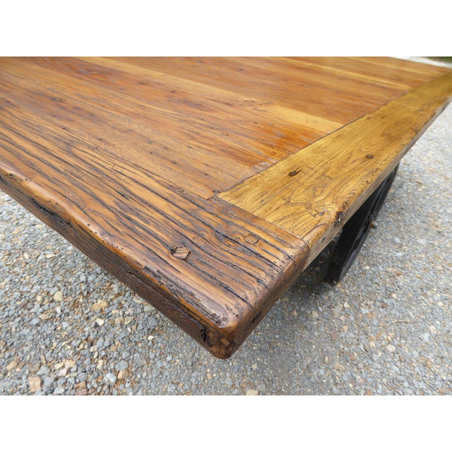 1800's Chestnut Country Tbl. Seat 8- 10 at 84'' X 42'' Fabulous ! For Sale In Nashville - Image 6 of 15