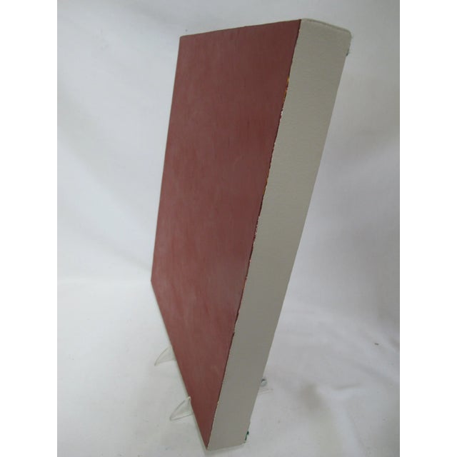 Clark Walding (1945) contemporary oil painting on canvas. Signed, titled Painting of Red, and dated 2003 at back. Measures...