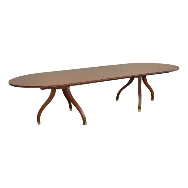 Ralph Lauren Traditional Double Pedestal Dining Table For Sale