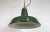 1960s Industrial Green Enamel Factory Pendant Lamp, 1960s For Sale - Image 5 of 16