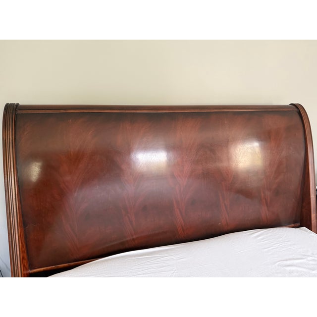 For sale is a premium, solid wood Queen Sleigh Bed Frame from the exceptional craftsmanship of the premium furniture...