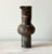 VESSEL - MANANTIAL stoneware with glaze A handbuilt vessel in black clay with an iron oxide wash worked across the surface...