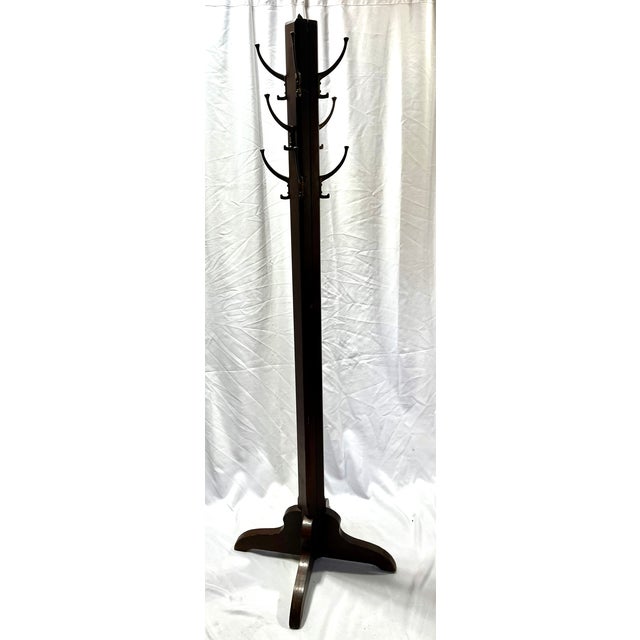 Early 1900s Arts & Crafts Expandable Standing Coat Rack For Sale - Image 11 of 18