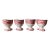 Mason's Pink Vista Pattern Ironstone Collection Antique and Vintage Set of 4 Single Egg Cups For Sale