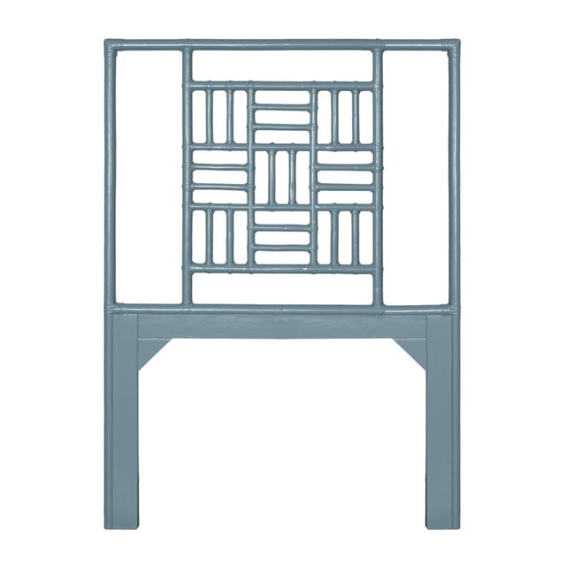 Not Yet Made - Made To Order Finn Platform Bed Twin - Regatta Blue For Sale - Image 5 of 12