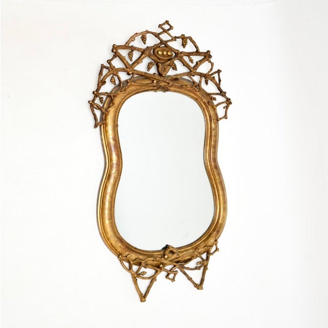 Antique Italian Giltwood Mirror, 1860s For Sale - Image 11 of 11