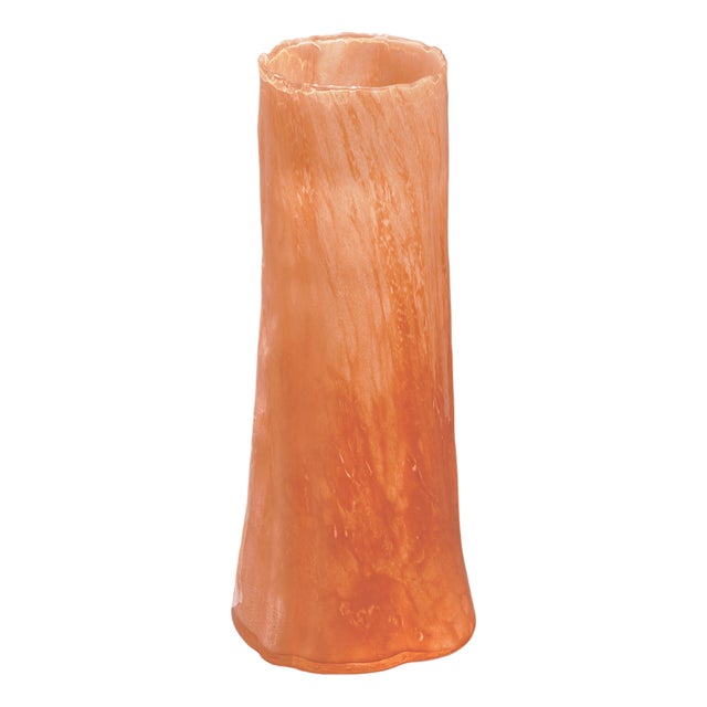 Jamie Young Sequoia Poppy Glass Decorative Vase, Small For Sale