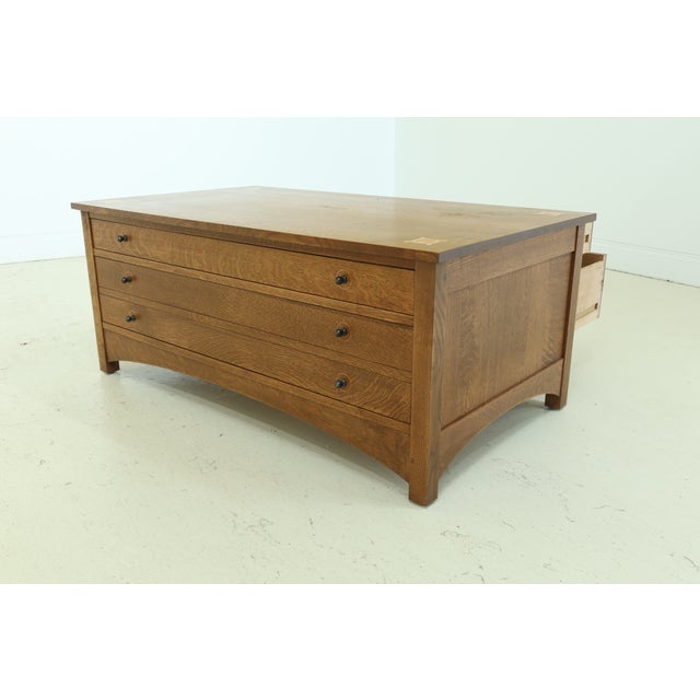 Stickley Harvey Ellis Inlaid Mission Oak Coffee Table Chest Chairish
