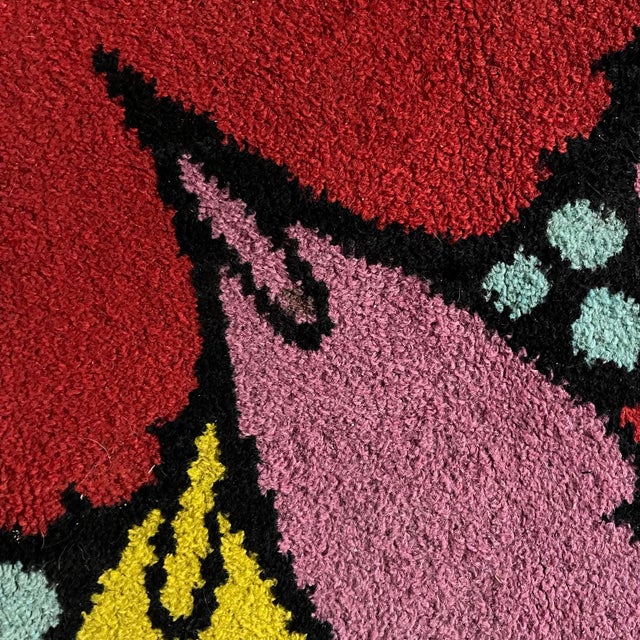 Flower Power Rug, 1970s For Sale - Image 10 of 12