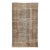 Antique Mahal Wool Rug With Faded Indigo Field & Terracotta Sampler Border For Sale
