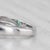 1.10ctw Oval Emerald Diamond Ring 14k White Gold Size 4.5 For Sale In Greensboro - Image 6 of 8