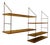 Walnut String Shelving Unit, 1960s For Sale