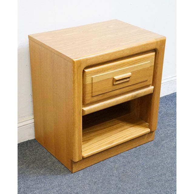 Stanley Furniture Stanley Furniture Oak Contemporary Modern 22" Open Cabinet Nightstand 77614-80-33230 For Sale - Image 4 of 13