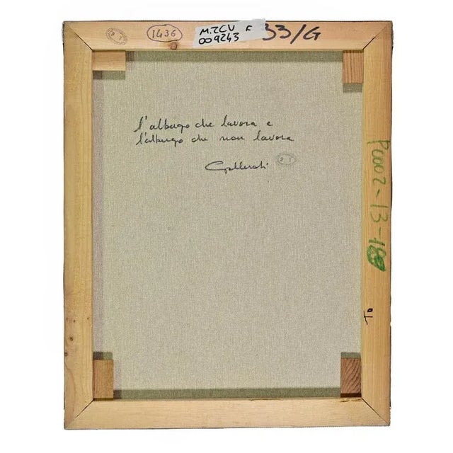 Alberto Gallerati, The Hotel, Oil on Canvas, 1970s For Sale - Image 4 of 6