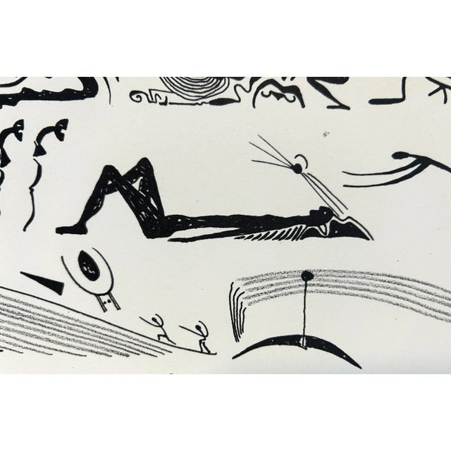 1980s Rosario Mele Signed Limited Edition Abstract Lithograph For Sale - Image 5 of 10