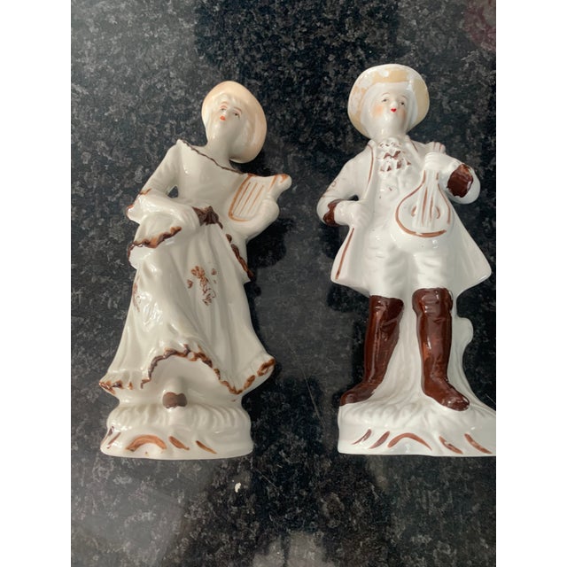 Ceramic Figurines, Set of 2 For Sale - Image 6 of 17