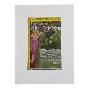 Original Nancy Drew Inspired Painting on Paper