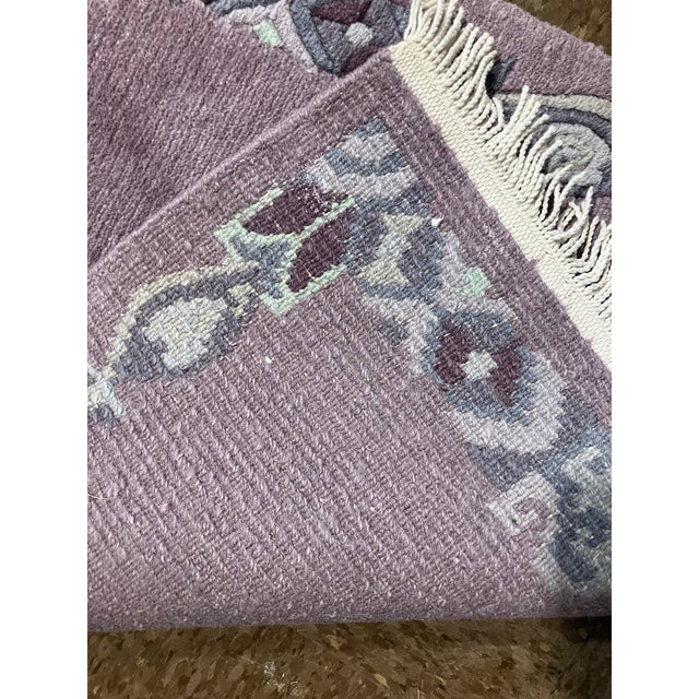 Contemporary Hand-Knotted Art Deco Style Nepal Rug 2'3" X 4'4" For Sale - Image 3 of 5