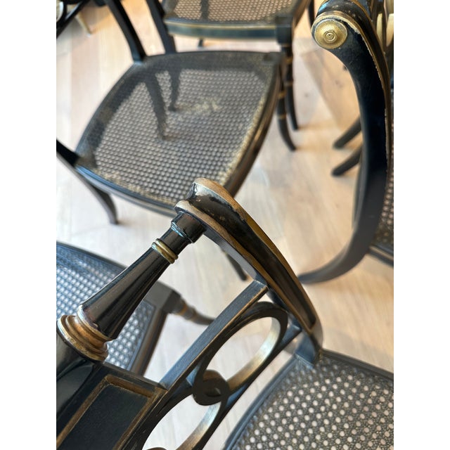 Baker Furniture Company Late 20th Century Baker "Governor Alston" Historic Charleston Collection Dining Chairs For Sale - Image 4 of 11