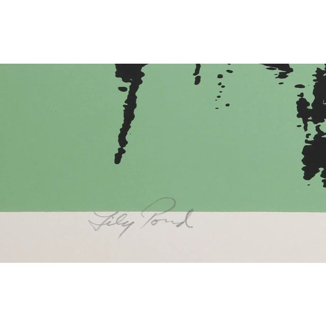 Roy Ahlgren Lily Pond, Roy Ahlgren Screenprint, Signed, Numbered, Dated, and Titled in Pencil For Sale - Image 4 of 4