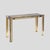 Metal Vintage Italian Console Table in Brass and Chrome Metal, 1970s For Sale - Image 7 of 12