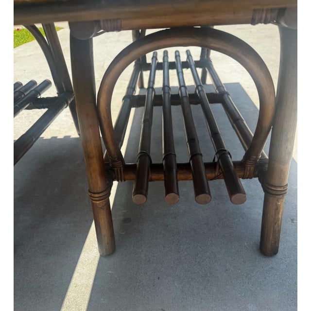 Set of Vintage Calif-Asia Tiki-Style Tables For Sale In Los Angeles - Image 6 of 8