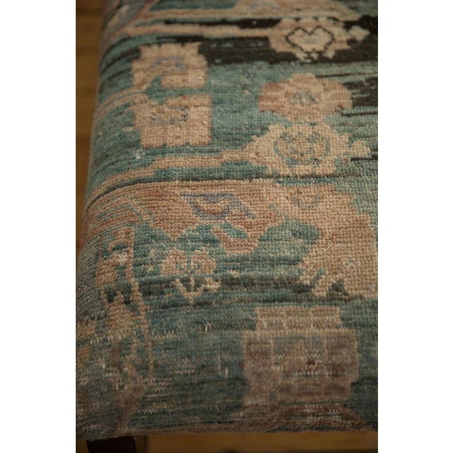 Old New House Reclaimed Vintage Turkish Rug Bench For Sale - Image 4 of 8
