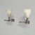 Italian Art Deco Wall Lamps in Metal and White Glass, 1940s, Set of 2 For Sale - Image 11 of 11
