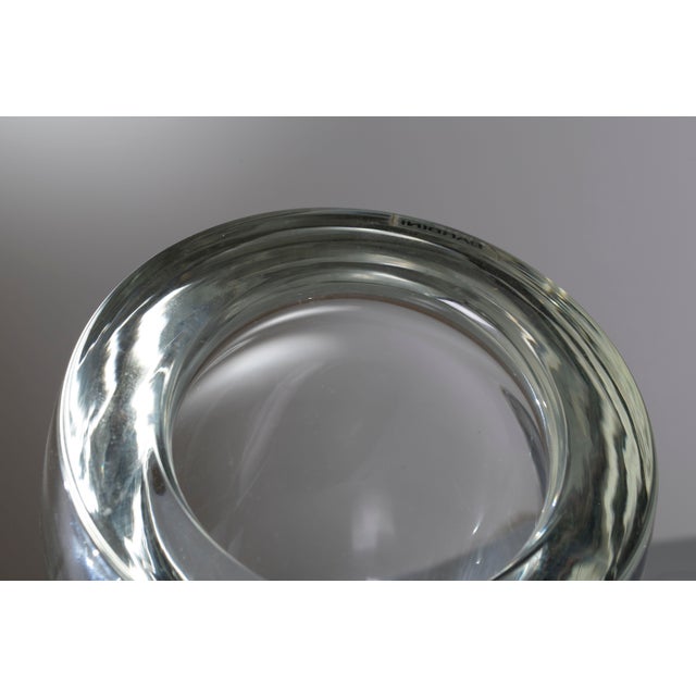 Glass Sculptural Clear Glass Vase by Alfredo Barbini, Italy, 1960 For Sale - Image 7 of 10