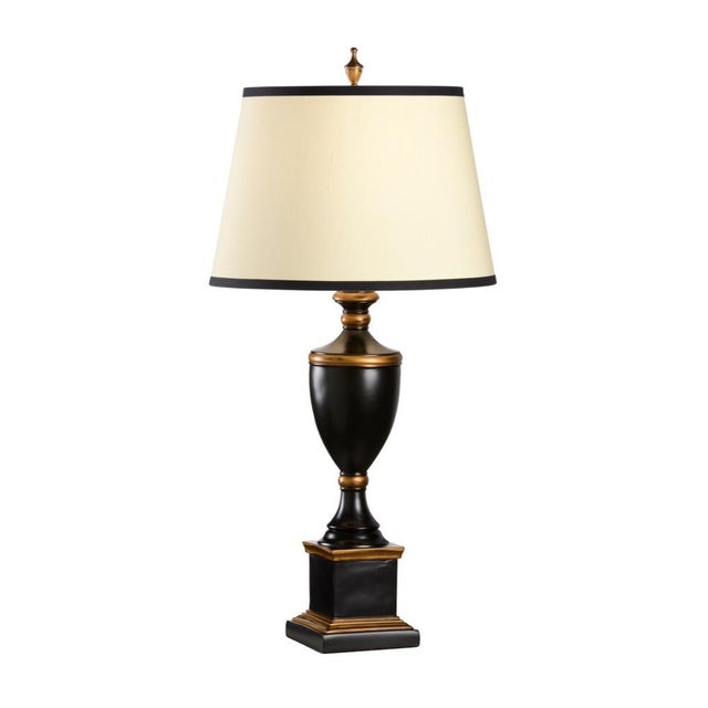 Hand painted 33h x 6w x 6d Shade Dimensions: top(12) bottom(16) side(11)