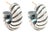 David Yurman Sculpted Cable Hoop Earrings, Sterling Silver, 14k Yellow Gold, Pair For Sale