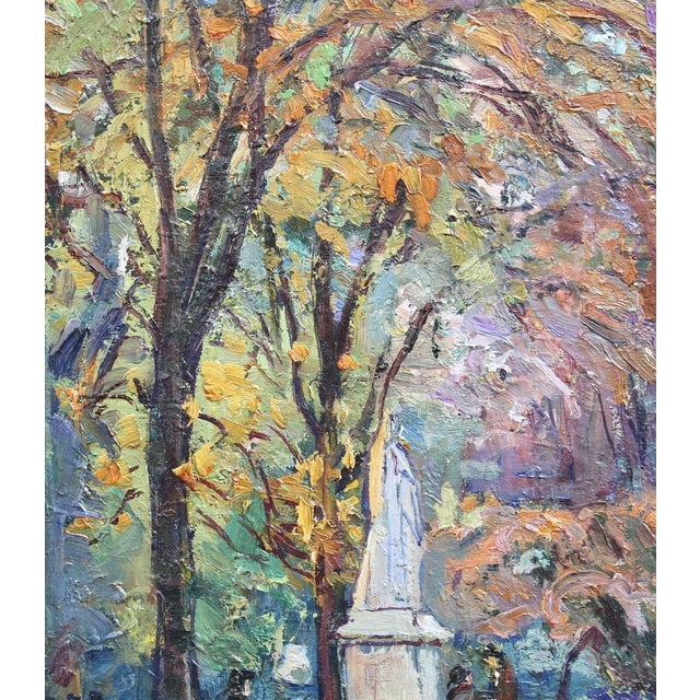 Marie de Nivouliès de Pierrefort, Le Jardin du Luxembourg, 1910, Oil on Canvas, Framed For Sale - Image 4 of 18