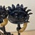 Spanish Revival Hand Forged Iron and Brass Torchère ~ Floor Candelabra For Sale - Image 16 of 18